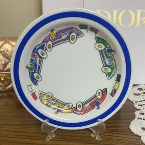 Tiffany & Co. Race Car Design Plate / dish 2002 rare 210